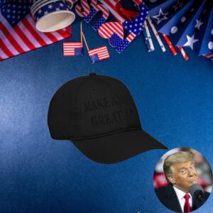 Dark MAGA Embroider Black Hat