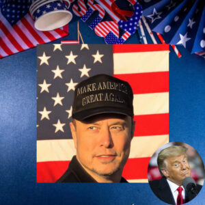 Elon Musk Dark MAGA Hat