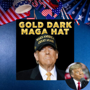 Gold Dark MAGA Hat