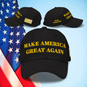 Gold Dark MAGA Hat – MET WITH JOE ROGAN!