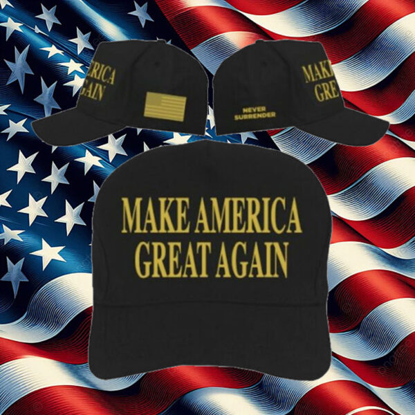 HOT GOLD DARK MAGA HAT