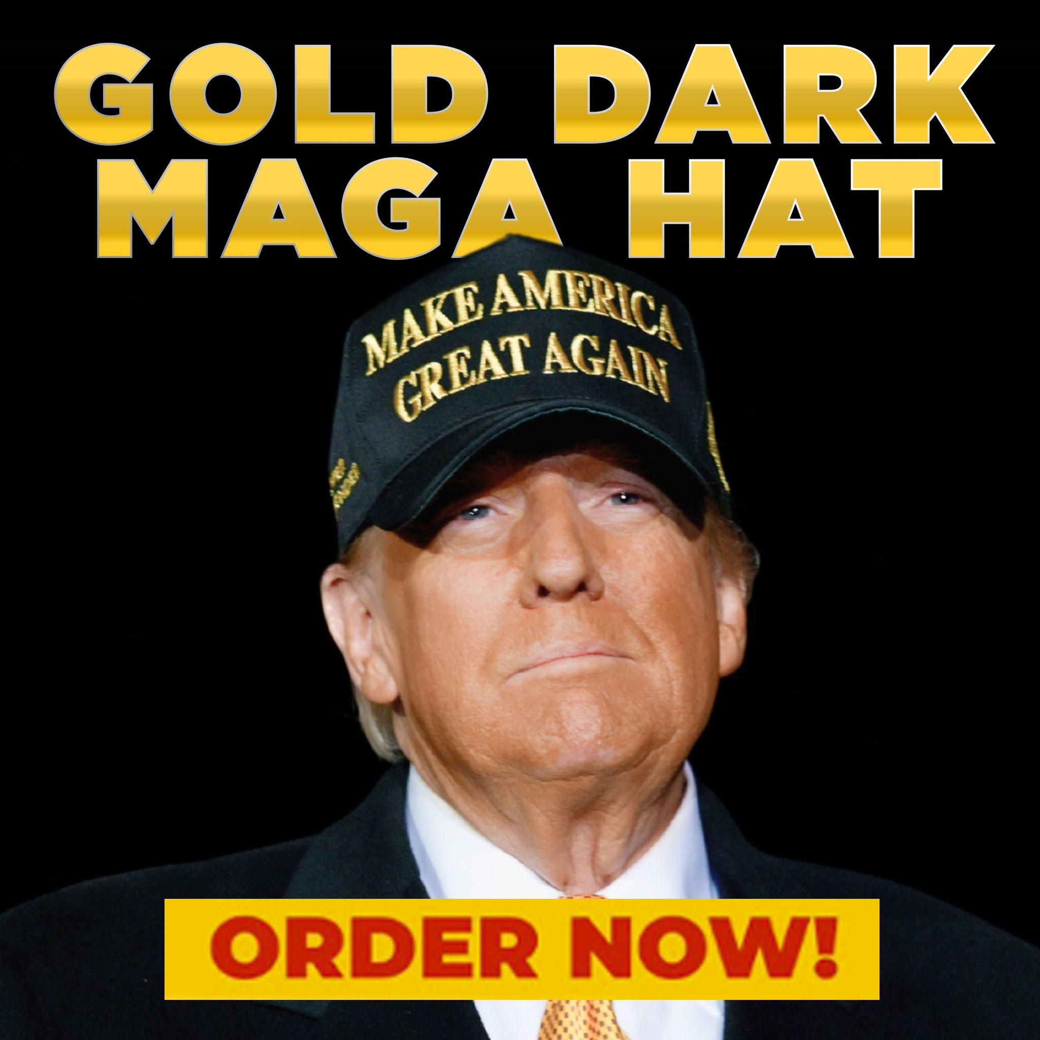 GOLD DARK MAGA HAT