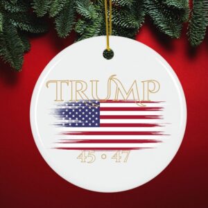 Make Christmas Great Again 45-47 Ornament