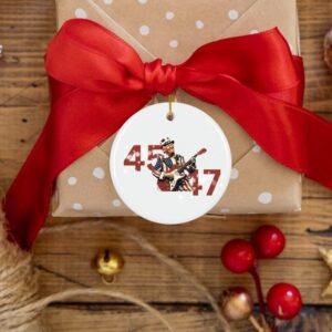 Make Christmas Great Again Ornament,Trump Supporter Ornament