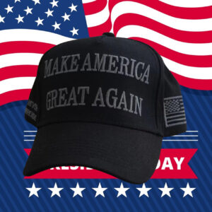 Never Surrender Black Make America Great Again Hat