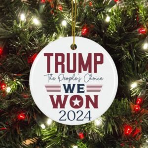 Patriotic MAGA Keepsake Trump Christmas, Trump 2024 ornament