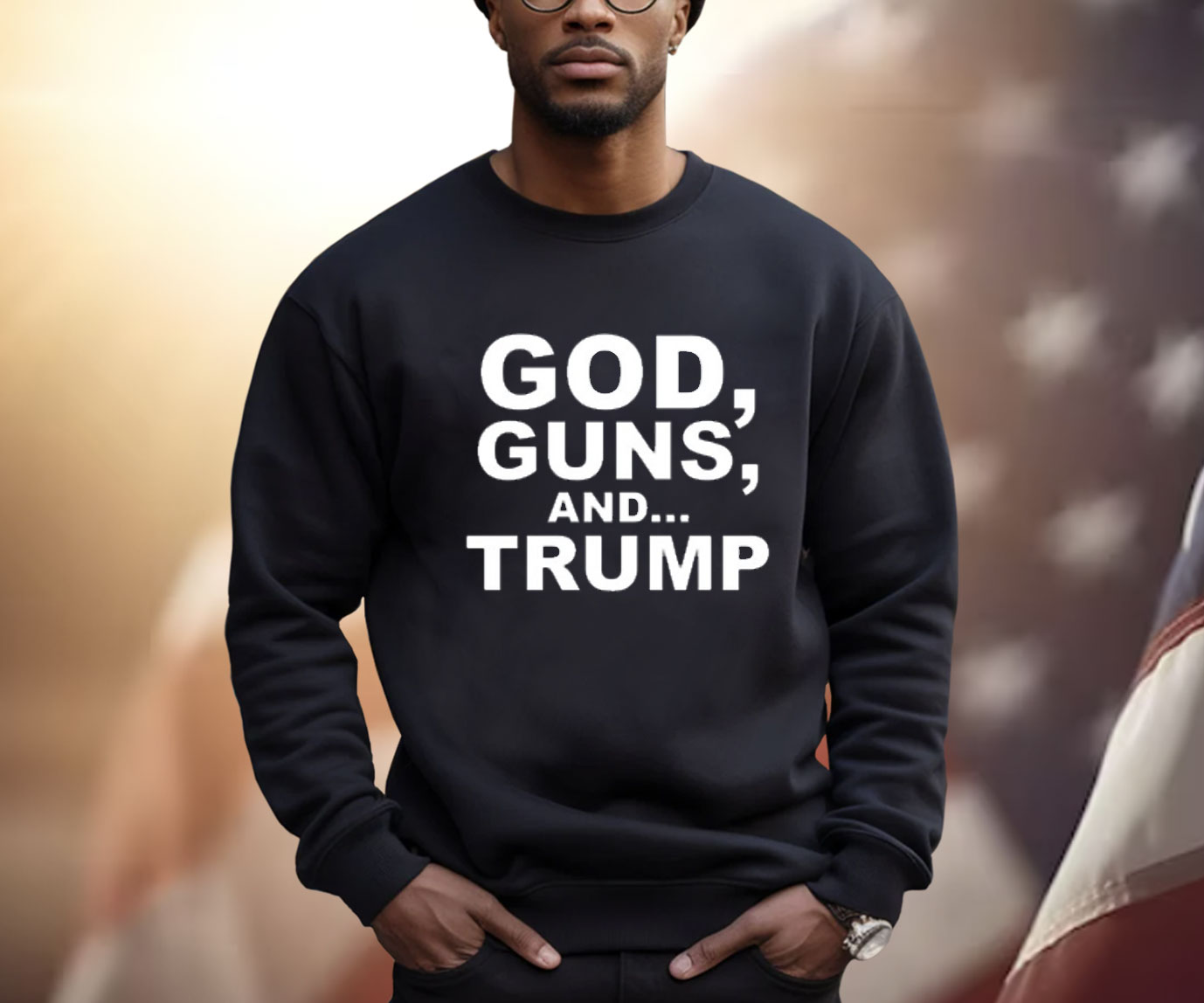 Official Scott Presler Wearing God Guns And Trump Shirt