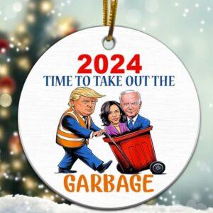 Trump 2024 Garbage Truck Ornament