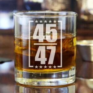 Trump 45 47 Bold Glass 2024