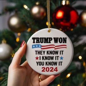 Trump Election Result Won Ornament
