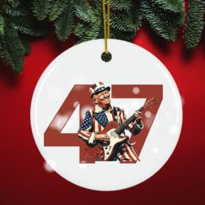 Trump President 47 Christmas Ornament