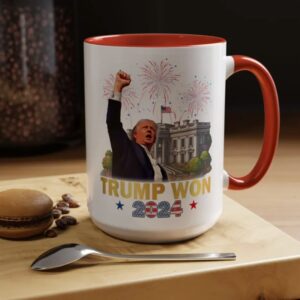 Trump Won Coffee Mug Celebrate Victory 2024
