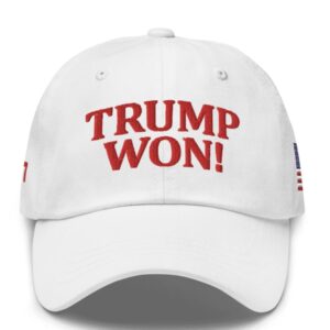 Trump Won! Hat Bold Statement Cap for MAGA Supporters