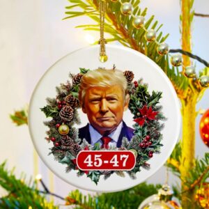 Donald Trump Christmas 2024 Ornament