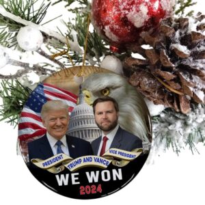 Trump Vance Election Campaign 2024 Ornaments