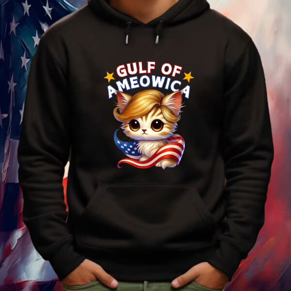 Gulf of Ameowica America Mexico Trump Hair Cute Cat Kitten Shirt