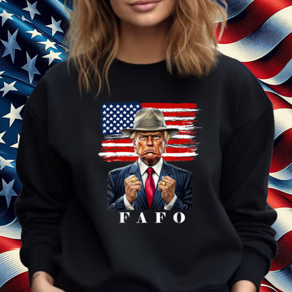 Trump FAFO F Around Find Out Vintage American Flag Shirt