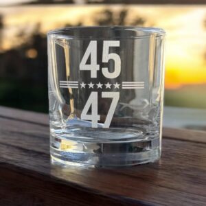 47th Donald Trump Whiskey Glass