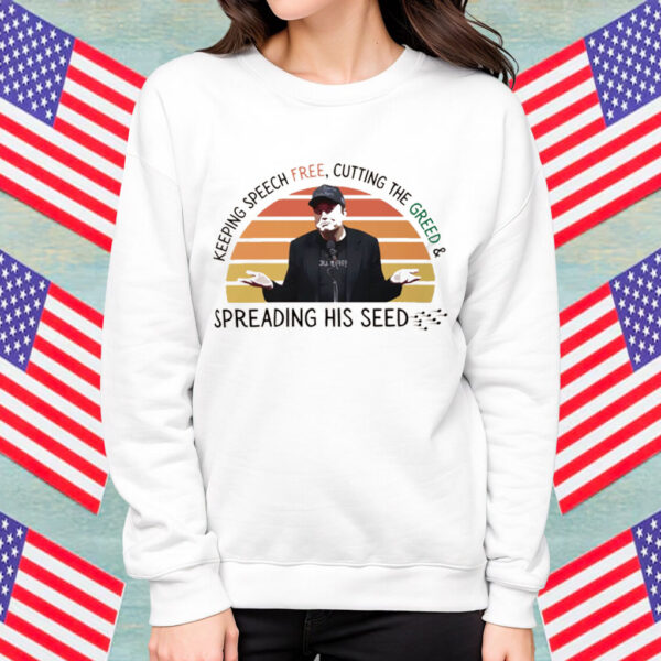 Funny Elon Musk Shirt DOGE Shirt Meme Free Speech, Dogecoin Tesla Trump 2025