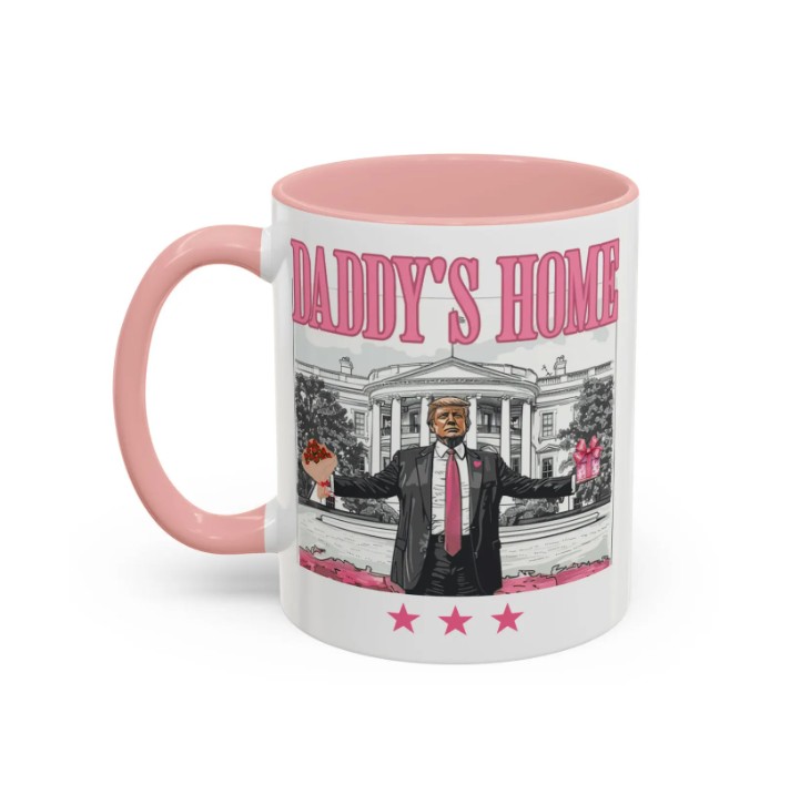 Trump Daddy Home Pink Mug