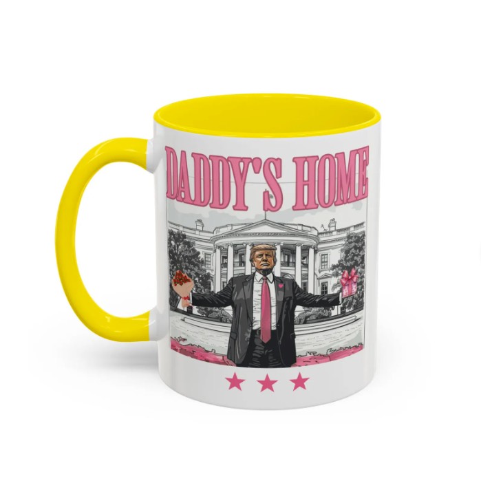 Trump Daddy Home Pink Mug