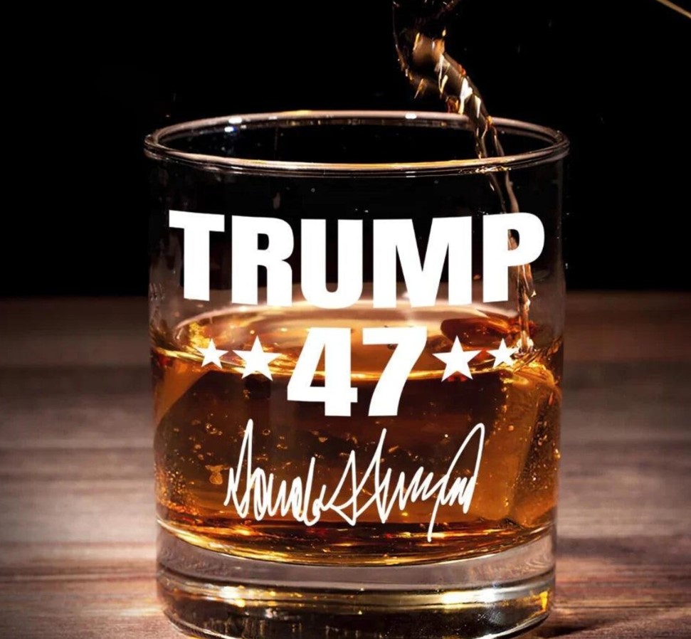 Trump 47 Presidential Whiskey Glass