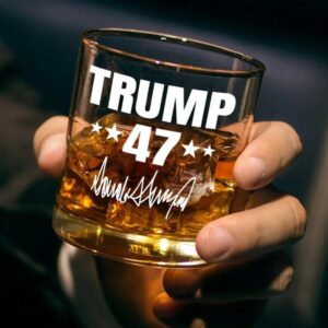 Trump 47 Presidential Whiskey Glass