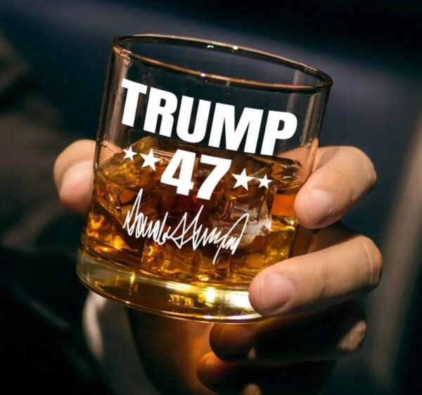 Trump 47 Presidential Whiskey Glass