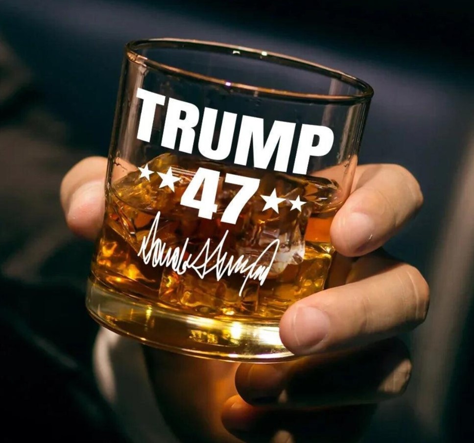 Trump 47 Presidential Whiskey Glass