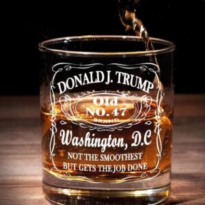 Trump Whiskey Glass, Make America Great Again