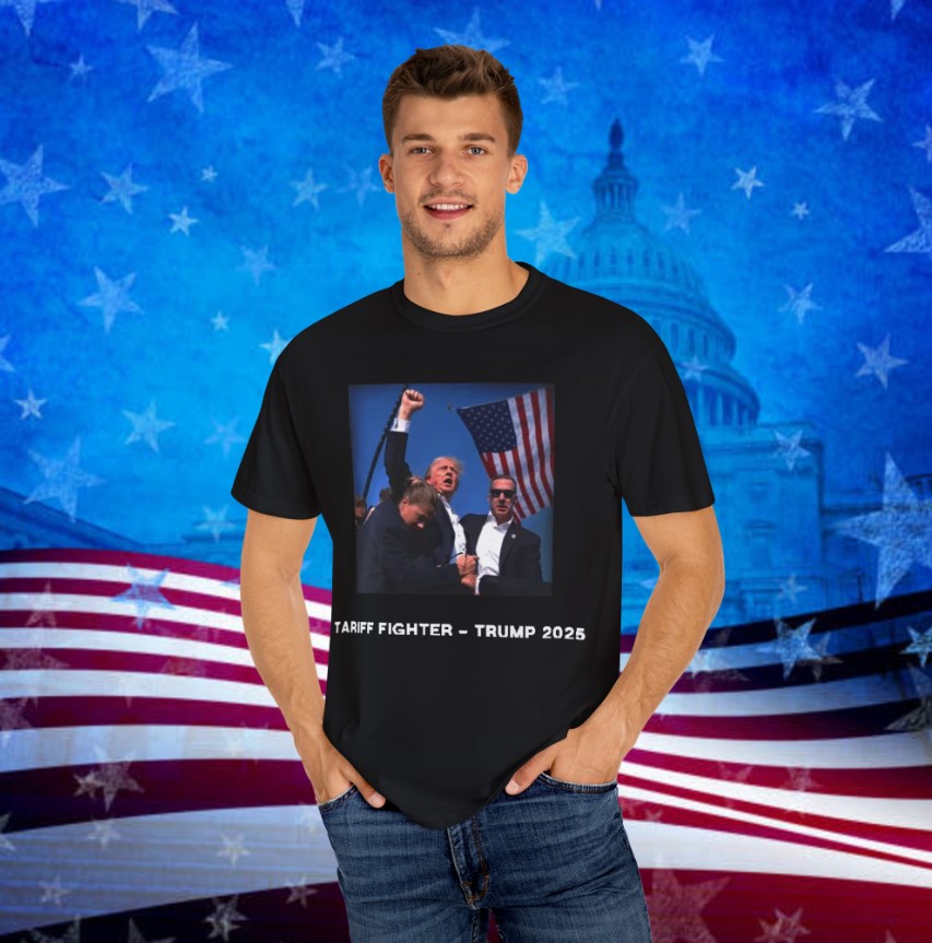Tariff Fighter – Trump 2025 Protecting America T-Shirt