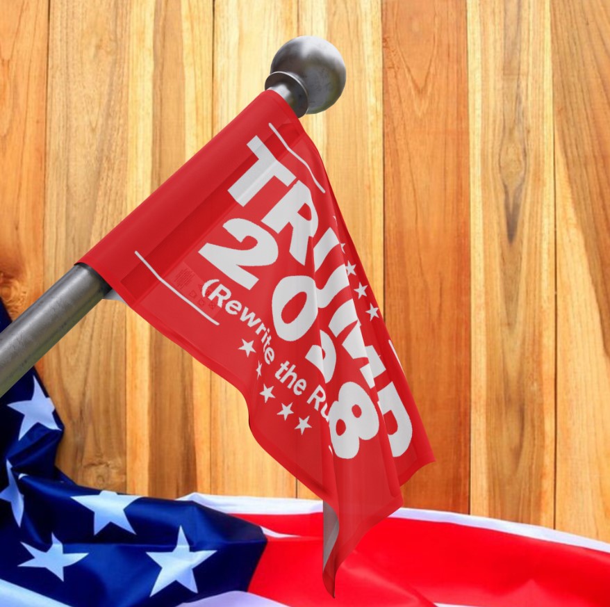 Trump 2028 Rewrite The Rules Flag