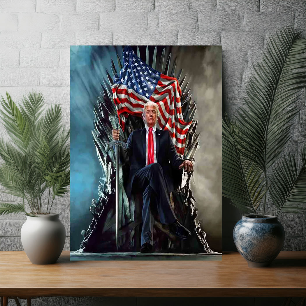  45th & 47th U.S. President Donald Trump on Commander’s Throne Poster