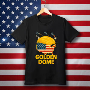 Golden Dome Hair Shield USA Satire T-Shirt