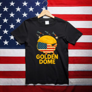 Golden Dome Hair Shield USA Satire T-Shirt