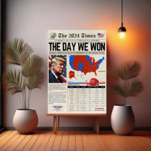 Poster Newspaper US Elections, Save The Date Newspaper