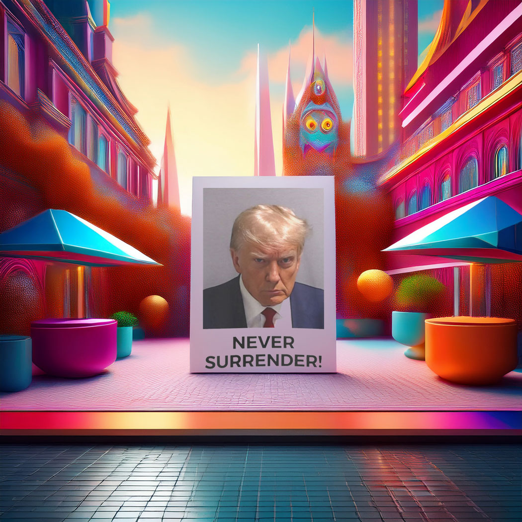Trump Never Surrender Poster