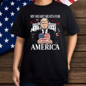 Trump My Heart Beats for America Shirt