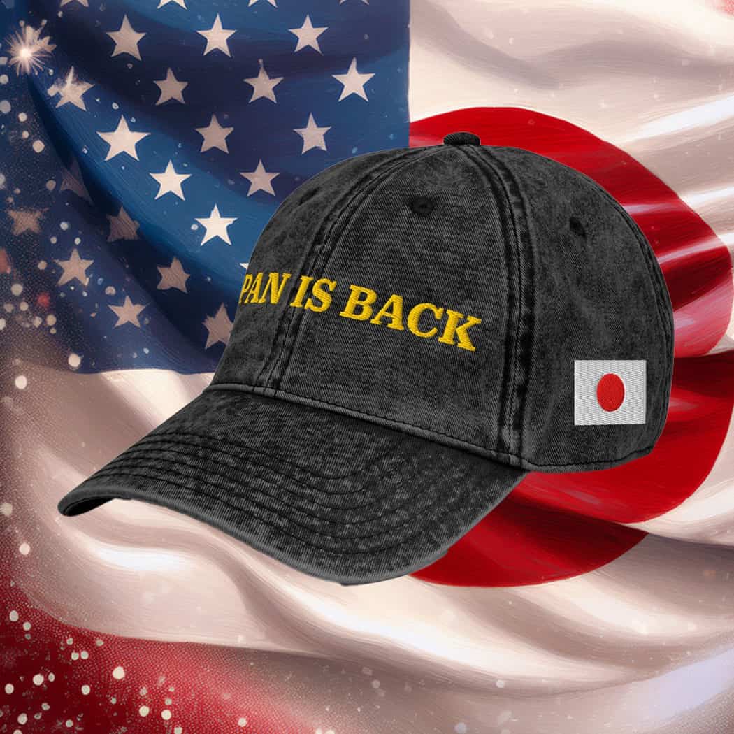 Japan Is Back Embroidered Hats