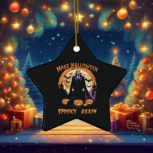 Trump Make Halloween Spooky Again Dracula Ornament