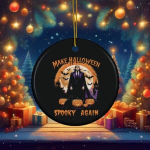 Trump Make Halloween Spooky Again Dracula Ornament