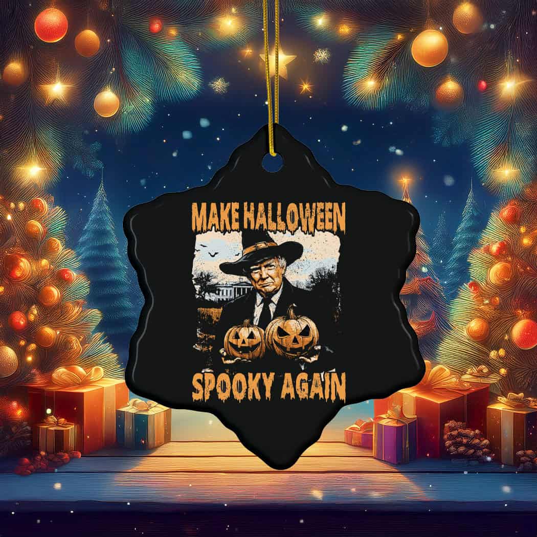Vintage Style Make Halloween Spooky Again, Trump Halloween Ornament