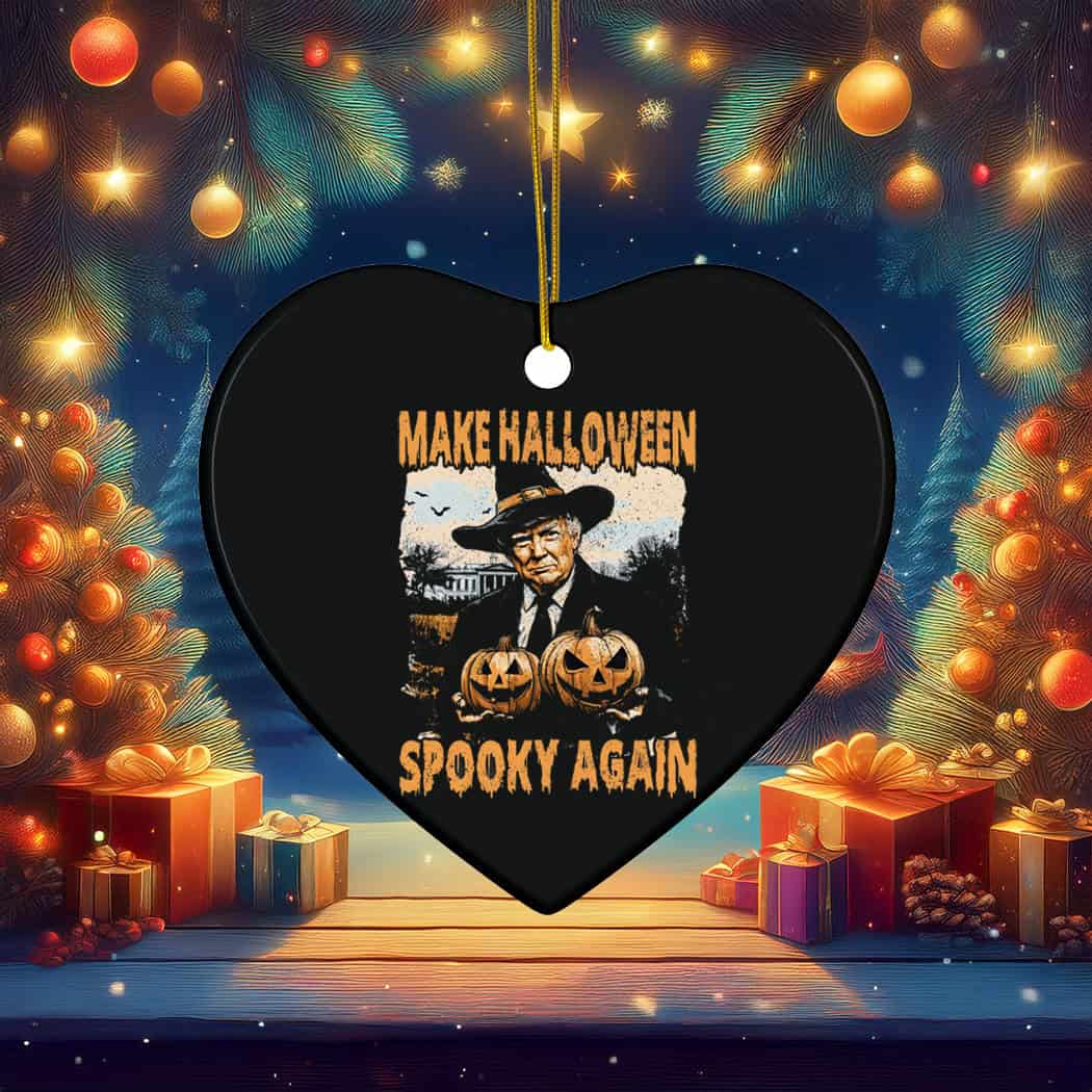 Vintage Style Make Halloween Spooky Again, Trump Halloween Ornament