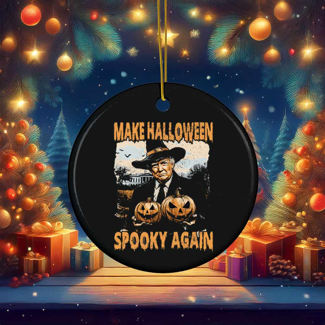 Vintage Style Make Halloween Spooky Again, Trump Halloween Ornament