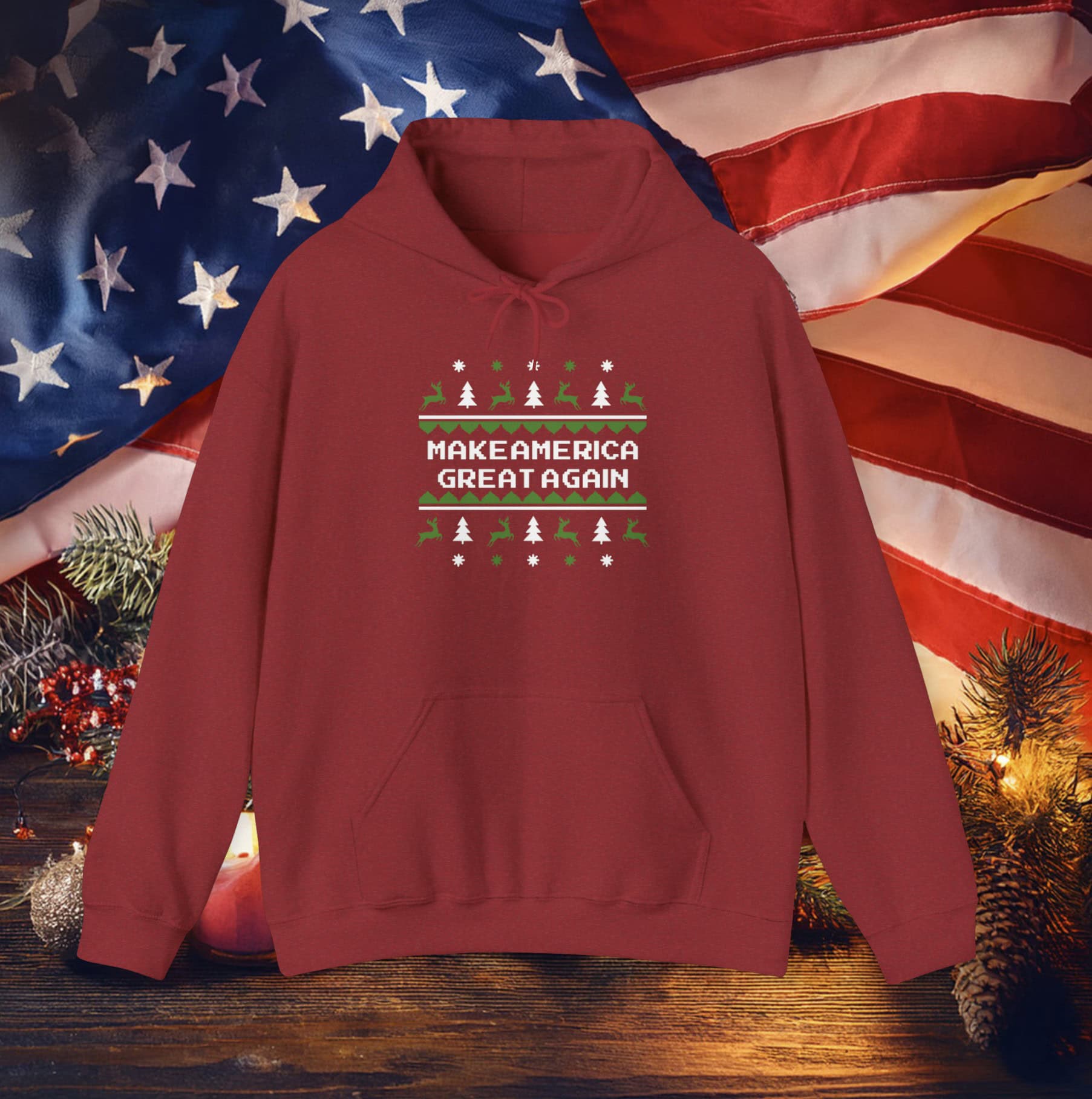 MAGA Christmas Sweater Hoodie Shirt