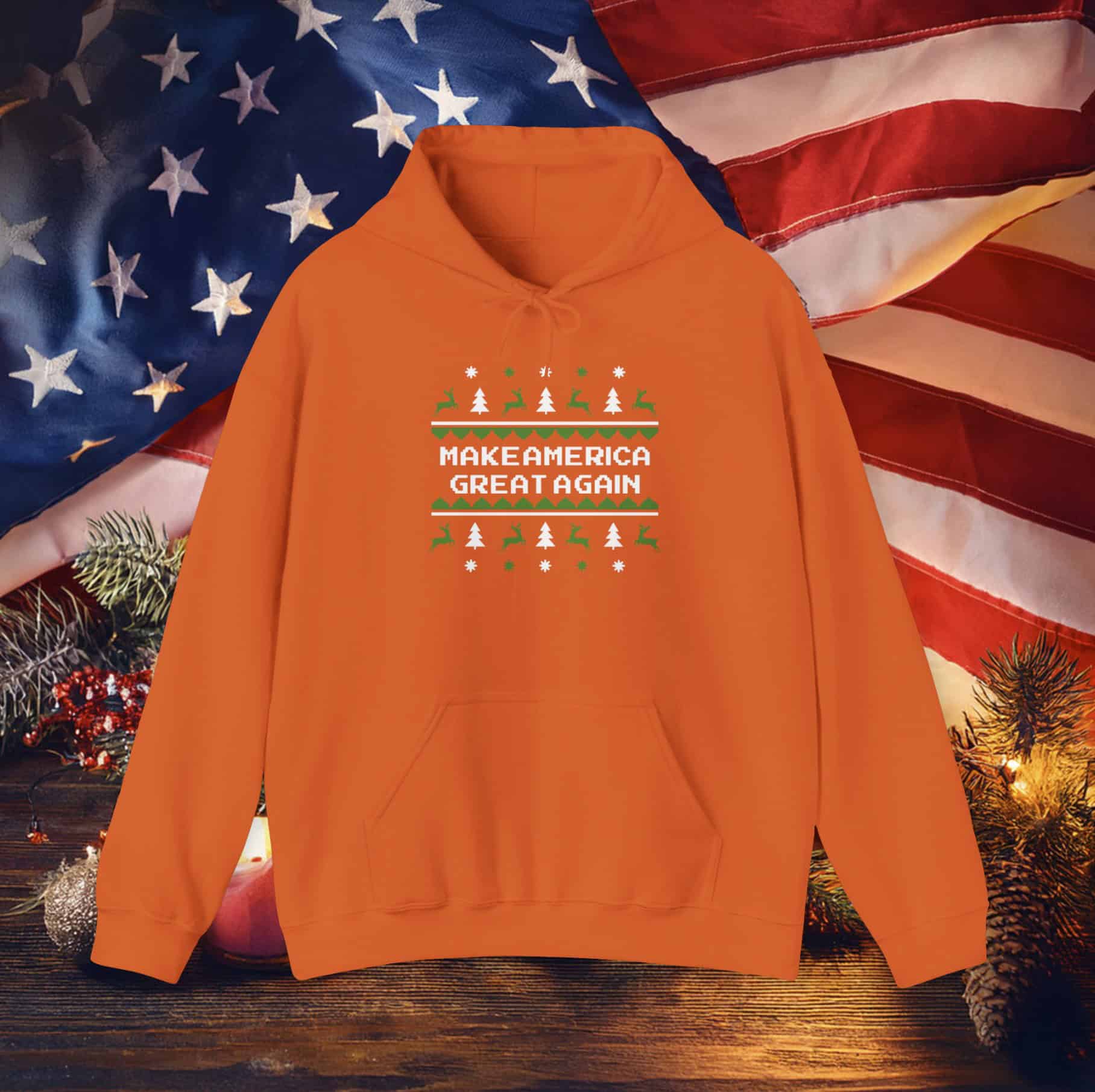 MAGA Christmas Sweater Hoodie Shirt
