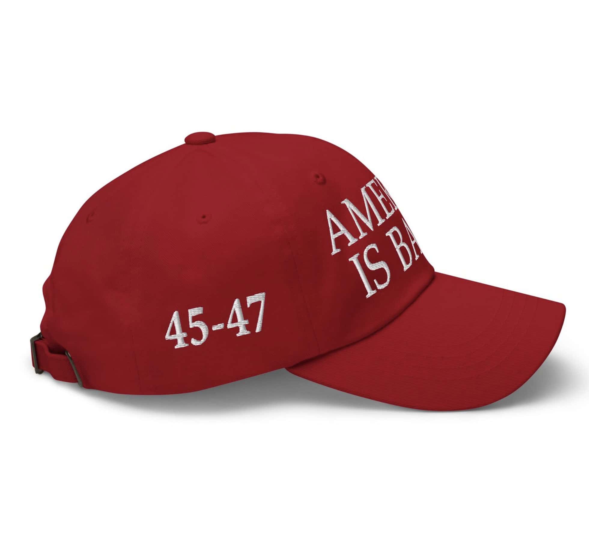 America is Back! Red Pro-President Trump Cotton Hat