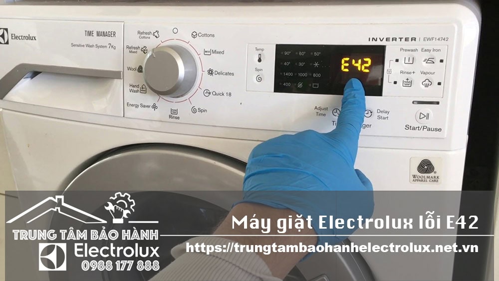 Sửa máy giặt Electrolux lỗi E42