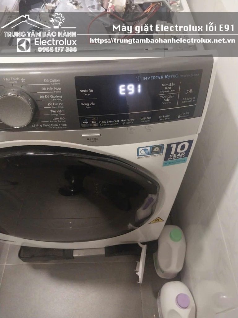 Sửa máy giặt Electrolux lỗi E91