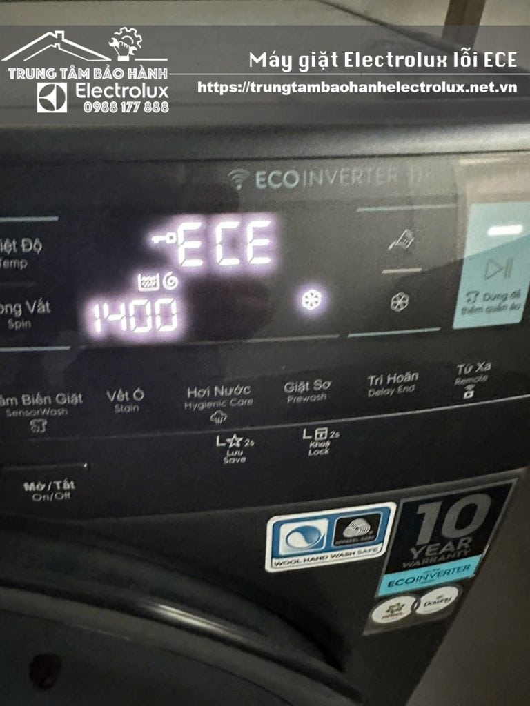 Sửa máy giặt Electrolux lỗi ECE